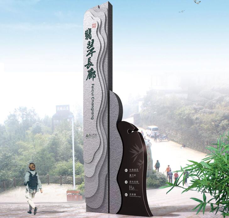 教育性的景区标识主要设置在哪里